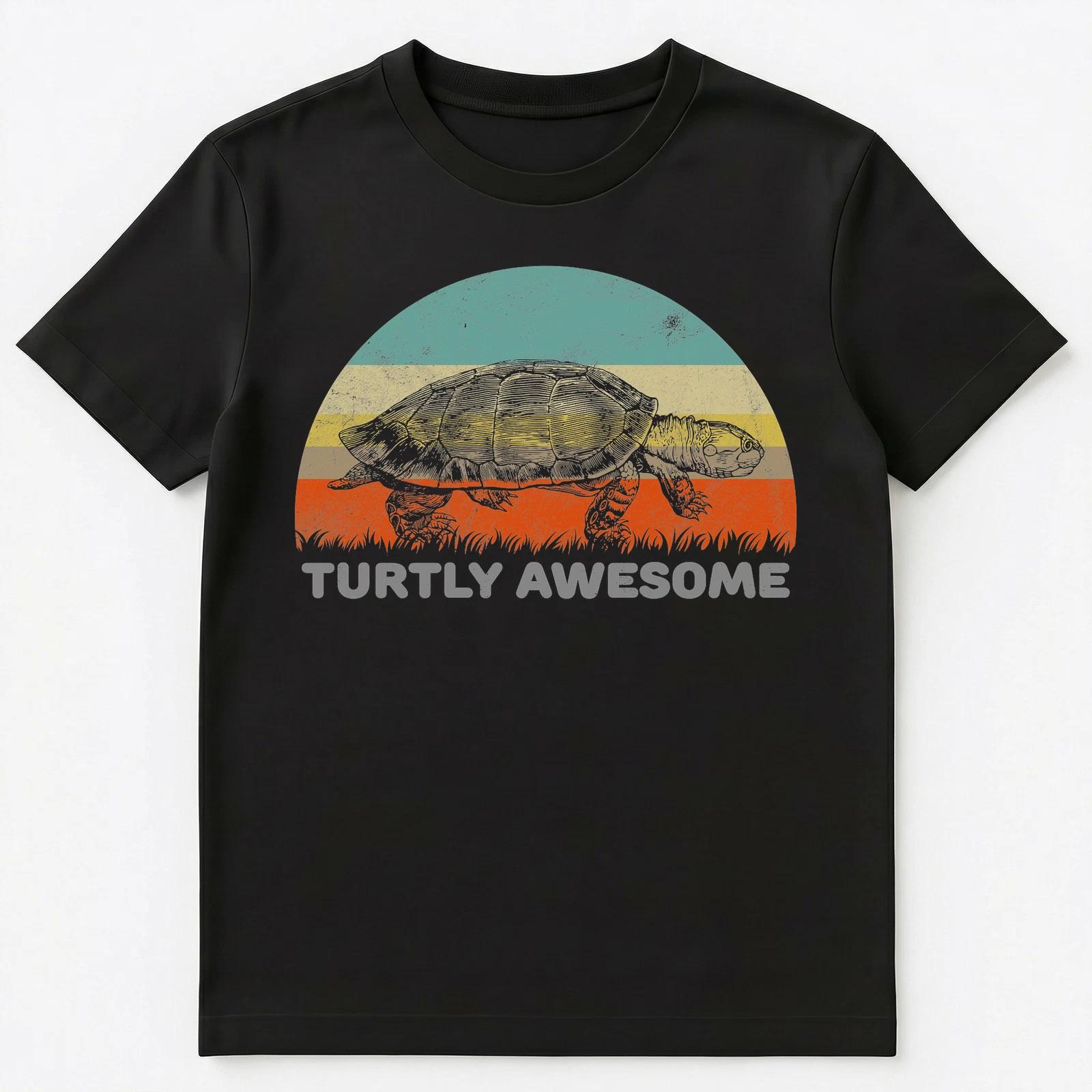 

Funny Turtle Pun T Shirt Turtly Totally Awesome Unisex T-Shirt S