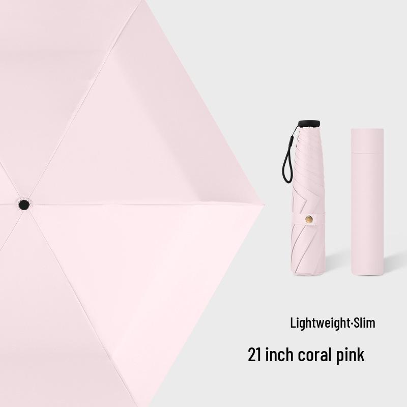 Ultra-light Carbon Fiber Sun & Rain Umbrella - Lightweight, Three-fold, UV Protective Parasol.