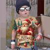 Fashionable Summer Children's T-shirt Colorful Christmas Collection Animals Printing Soft Comfortable Breathable Round Neck Short Sleeved T-shirt