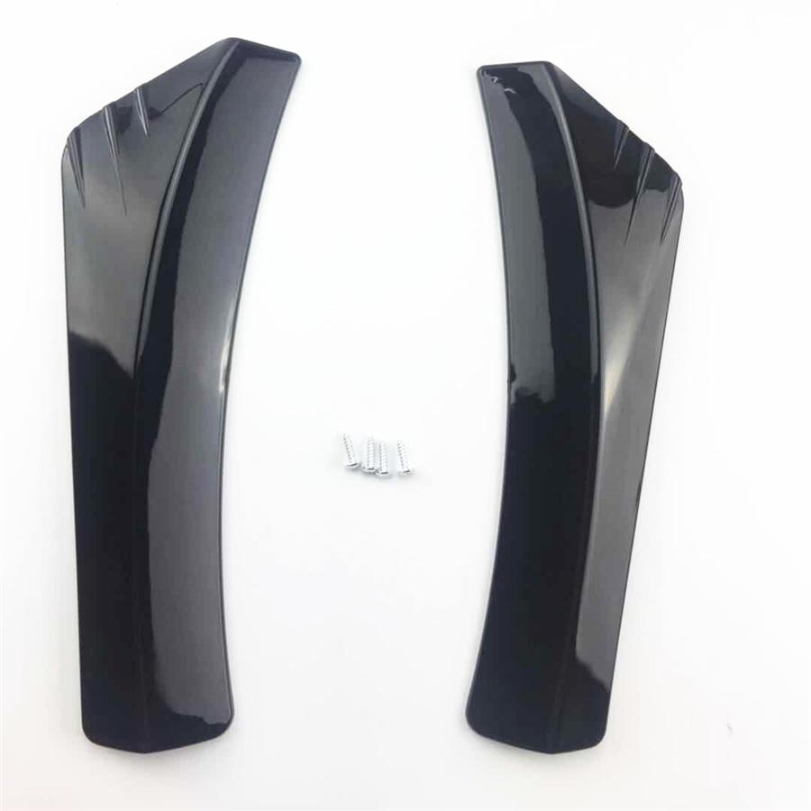 

2x Car Rear Bumper Lip Diffuser Splitter Canard Protector Glossy Black Universal