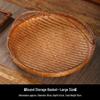 large round bamboo fruit basket