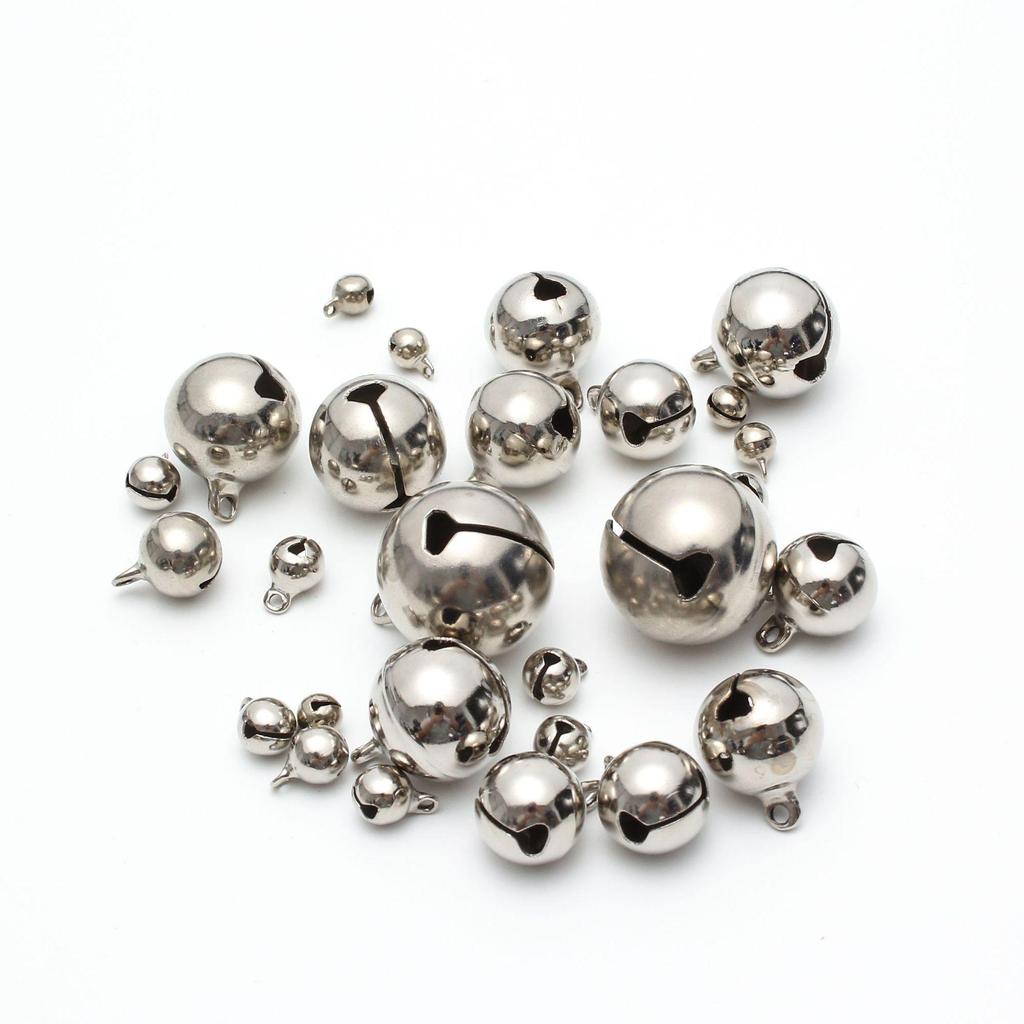 Sino de Coleira para Animais de Estimação Banhado a Prata e Pingente de Ornamento de Natal