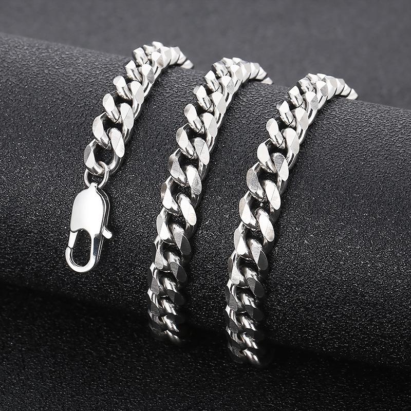 Cuban chain necklace hiphop men's and women's trend ins hip-hop exaggerated high street thick style