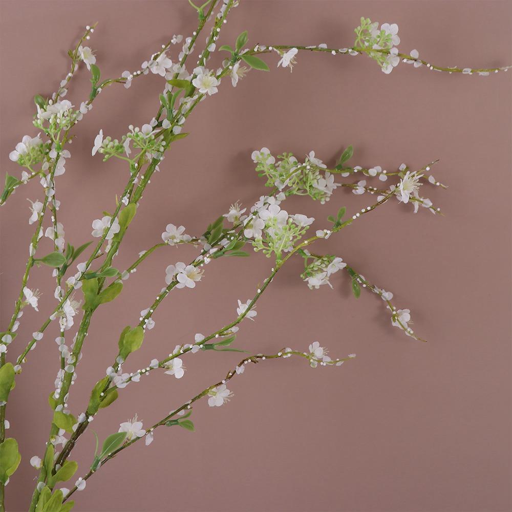 

Lifelike Artificial Snow Willow Branches Plastic Fake Plants Living Room Restaurant Decor білий