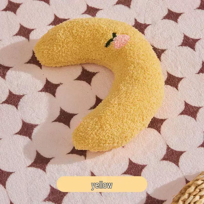 U-Shaped Moon Pillow for Cats & Dogs - Neck Support for Deep Sleep