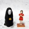 12-14cm Thousand And Chihiro Anime Figure Faceless Man Chihiro Action Figures Statue Car Decoration PVC Model Toys For Kids Gift