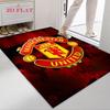 Tappeto Man Utd per Soggiorno Camera da Letto Casa Decorazione Divano, Tappetino Antiscivolo per Giochi Bambini