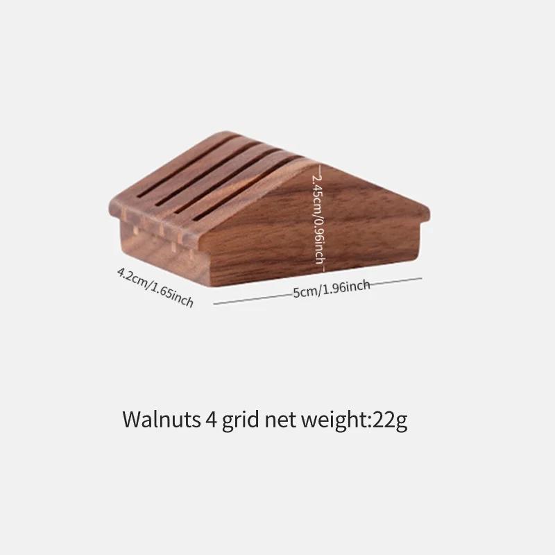 Kaffeefilter-Siebhalter, Netzsieb, Barista-Kaffeezubereitungs-Pucksieb für Espressomaschinenhalter, Walnuss, wiederverwendbar, 58 mm