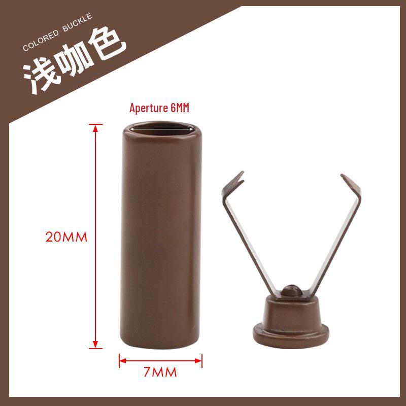 Colorful Metal Bell Cord End Clip for Hoodie & Hat Drawstrings - Spray-Painted Cord Lock Fixing Buckle.