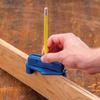 Tragbarer Zentrumsritzer, Holzbearbeitungsritzer, Zentrumssuchwerkzeug, geeignet für Standard-Holzschnitt-Bleistift-Zeiger