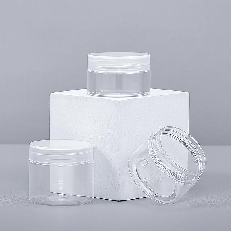5Pcs Travel Face Cream Jar Empty Plastic Cosmetic Makeup Bottle 20Ml 30Ml 50Ml Transparent Storage Container Refillable Bottles