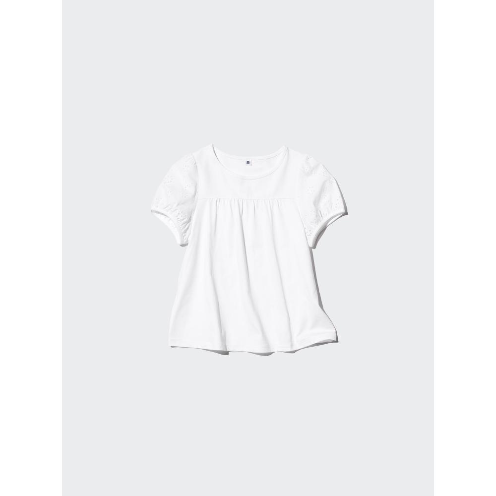 Uniqlo Japan Girls Puff Sleeve T shirT