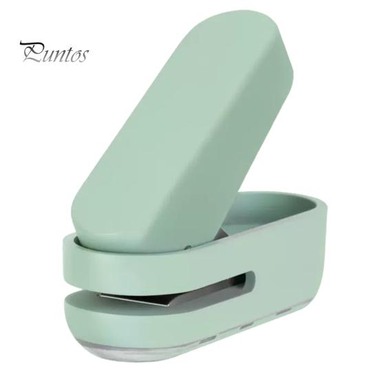 Mini Forapagina Manuale per Raccoglitore Portatile in Metallo Forapagina ad un Foro Preciso con Guscio in Plastica Regalo di Cancelleria per Insegnanti