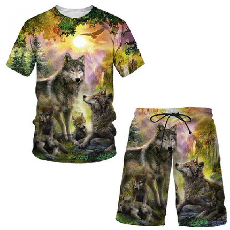 16 summer new fashion 1D lion print men's sportswear 1-piece wholesale