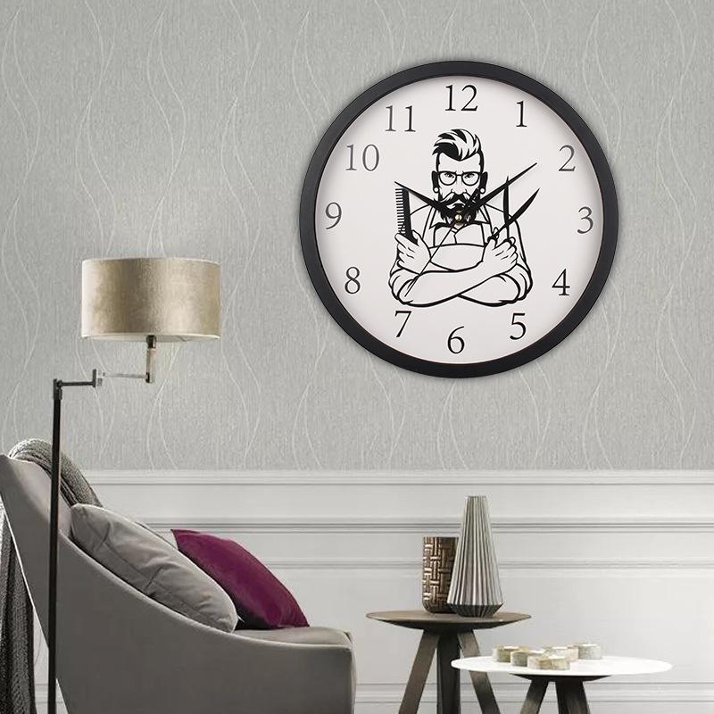 Household Cartoon Tone Clock with Accurate Travel Time, Personalized and Creative Silent Wall Clock with Clear Fonts and Punch-free Quartz Clock