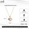 EFFIE QUEEN Stainless Steel 18k Gold Water Drop Shell Heart Pendant Necklace Romantic Jewelry for Women Valentine's Gift STMN10