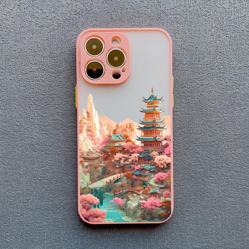 Handyhülle Für iPhone 17 15 11 16 Pro Max 13 12 Pro Max 14 Plus X XR XS Mode Prächtige Berge und Flüsse Landschaftsabdeckung