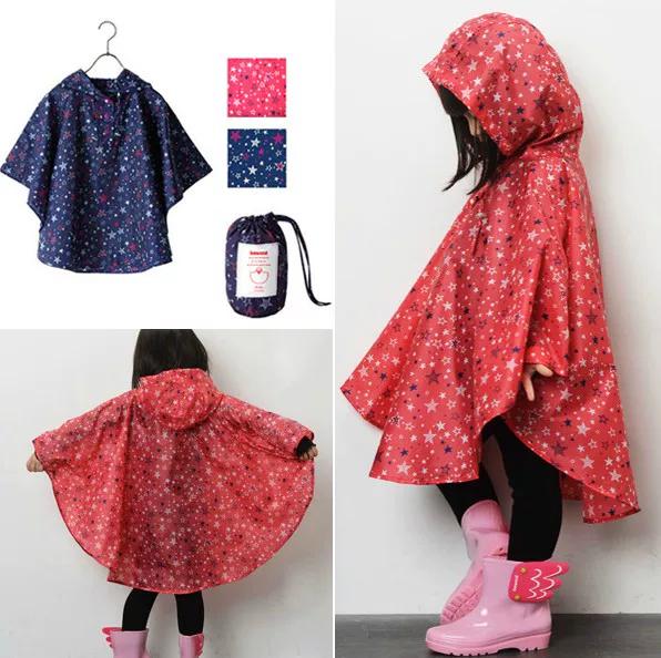 Trendy Japanese and Korean Men's and Women's Kids Raincoat Light Cloak Baby Raincoat Poncho Protective Student Kids