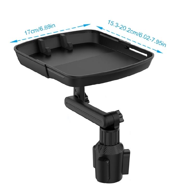 Cup Holder Expander, Car Cup Holder Food Tray Table Adjustable Vehicle Storage Bracket Quick Install Design