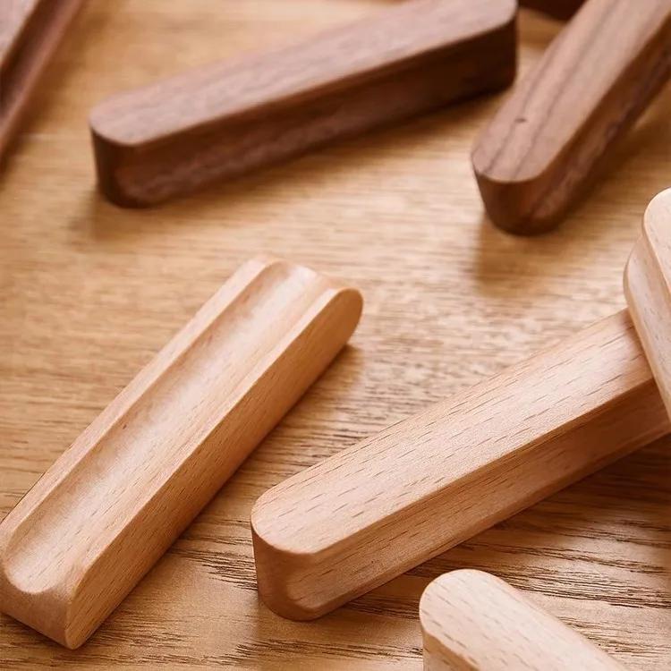 Wooden Cabinet Doors Drawers Solid Wood Handles Nordic Cabinets Shoe Cabinets Wooden Minimalist Circular Wardrobe Handles