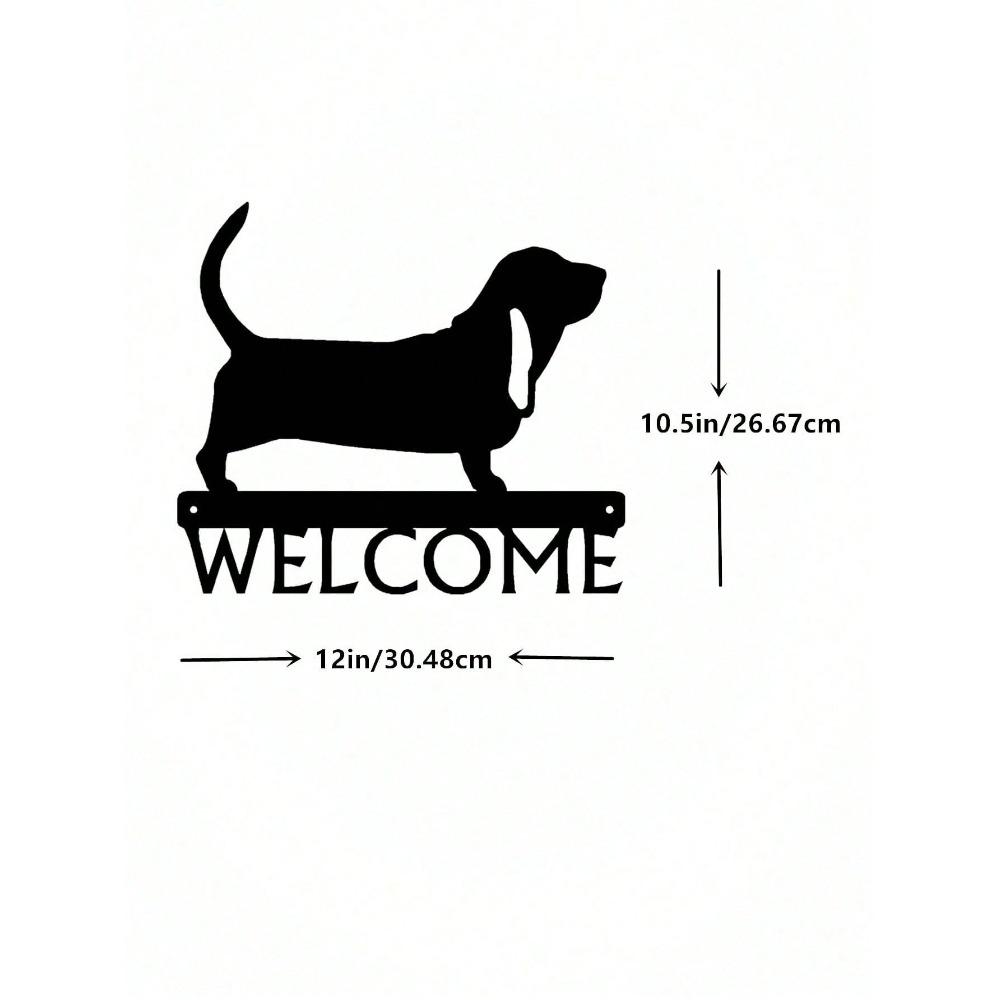 Metal Dog Head Wall Hook Key Holder, 1-Piece Coat Rack Entryway