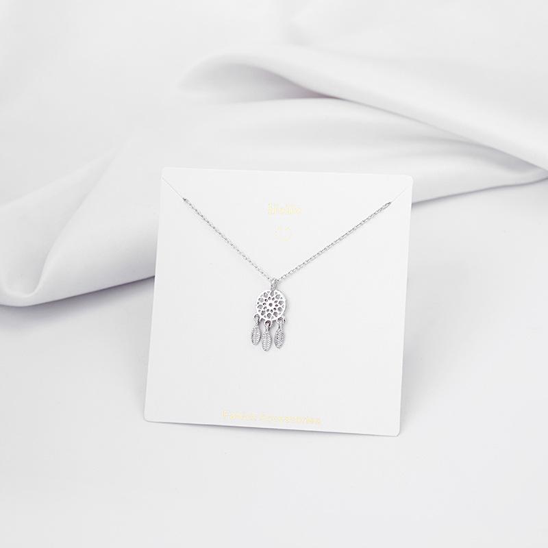 Dongdaemun Floral Pearl Diamond Star & Moon Antler Necklace for Women