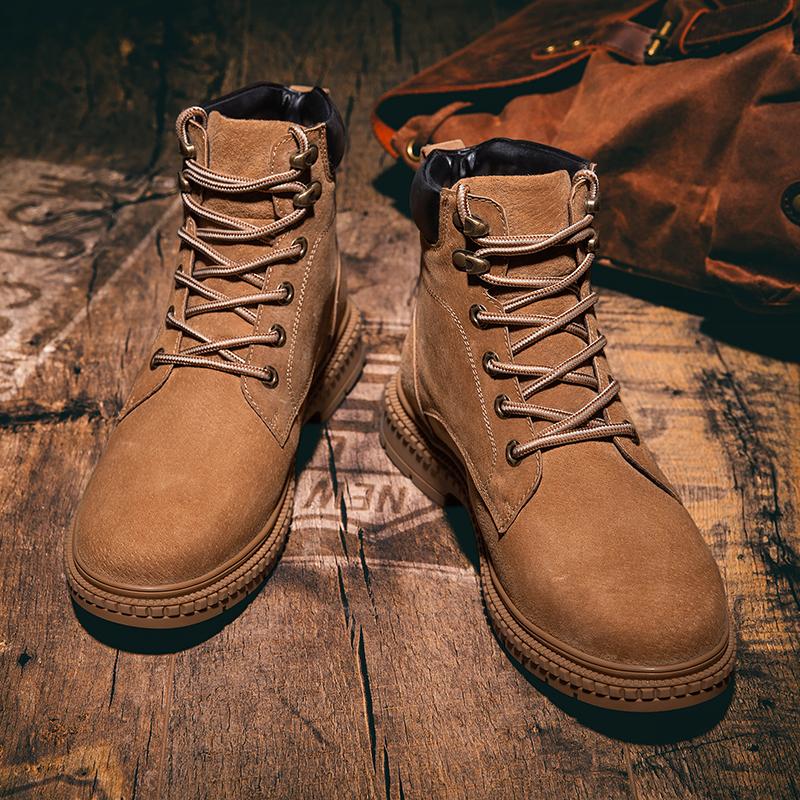 Брендовые уличные мужские ботинки ручной работы — фото 6