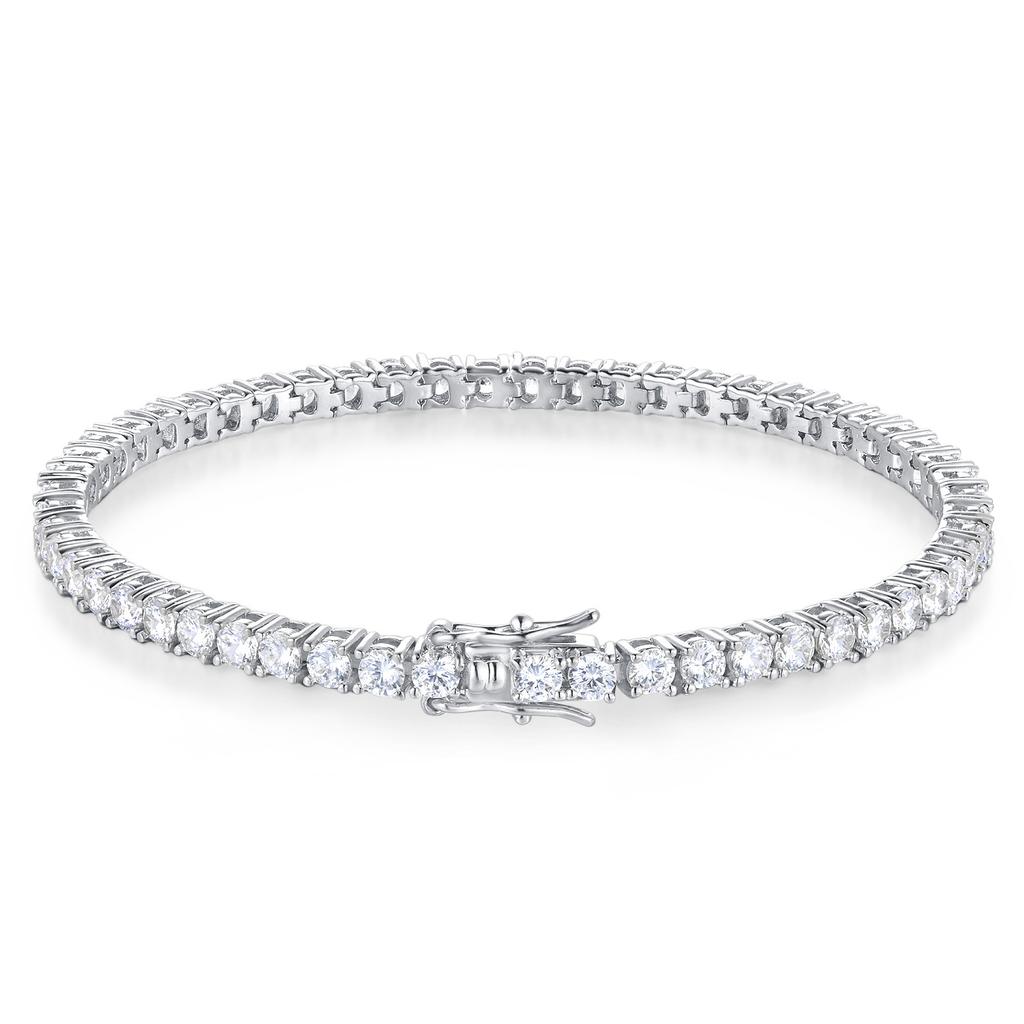 Preț de Fabrică Brățară Tennis Moissanite D VVS1 Argint Sterling 925 Un Rând Clasice cu Brățări GRA pentru Femei Bărbați Bijuterii