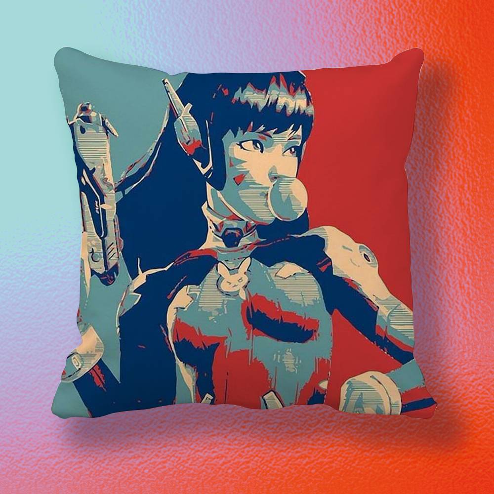 Pop Game OOverwatch Doublesided printed pillow cover Solid color minimalist pillowcase fits all bedroom styles