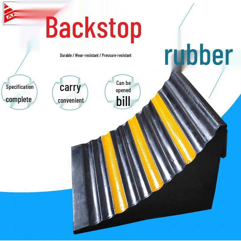 Portable Rubber Wheel Chock: Car, Truck, Parking Anti-Roll Stopper, Skid Preventer Triangle.