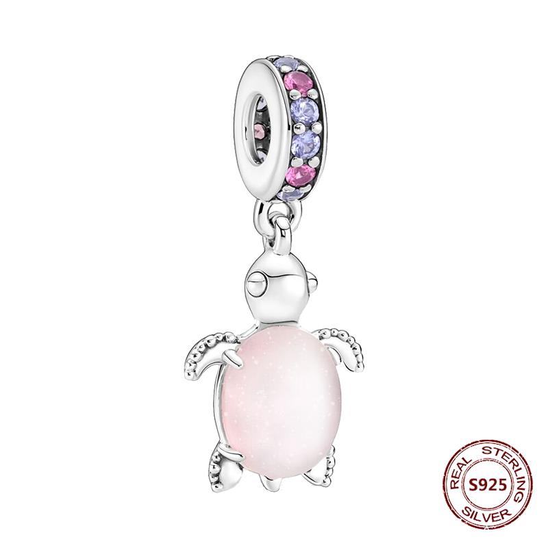 

Подходит для модных браслетов из стерлингового серебра 925 пробы Хамелеон Звезда Луна Подвески Черепаха Голубые глаза Бусины DIY Ювелирные изделия Подарок на Хэллоуин PJT176-6