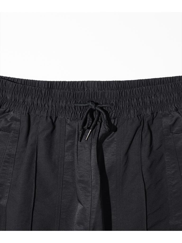 MASSNOUN Double Line Zipper Track Pants Mshtp003-Bk