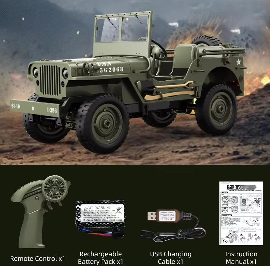 

JJRC C8815 Rc Car 1:10 2.4G 4WD RTR Crawler Climbing Scale Military Truck Offroad Vehicle Adult Toy Gift For Kids