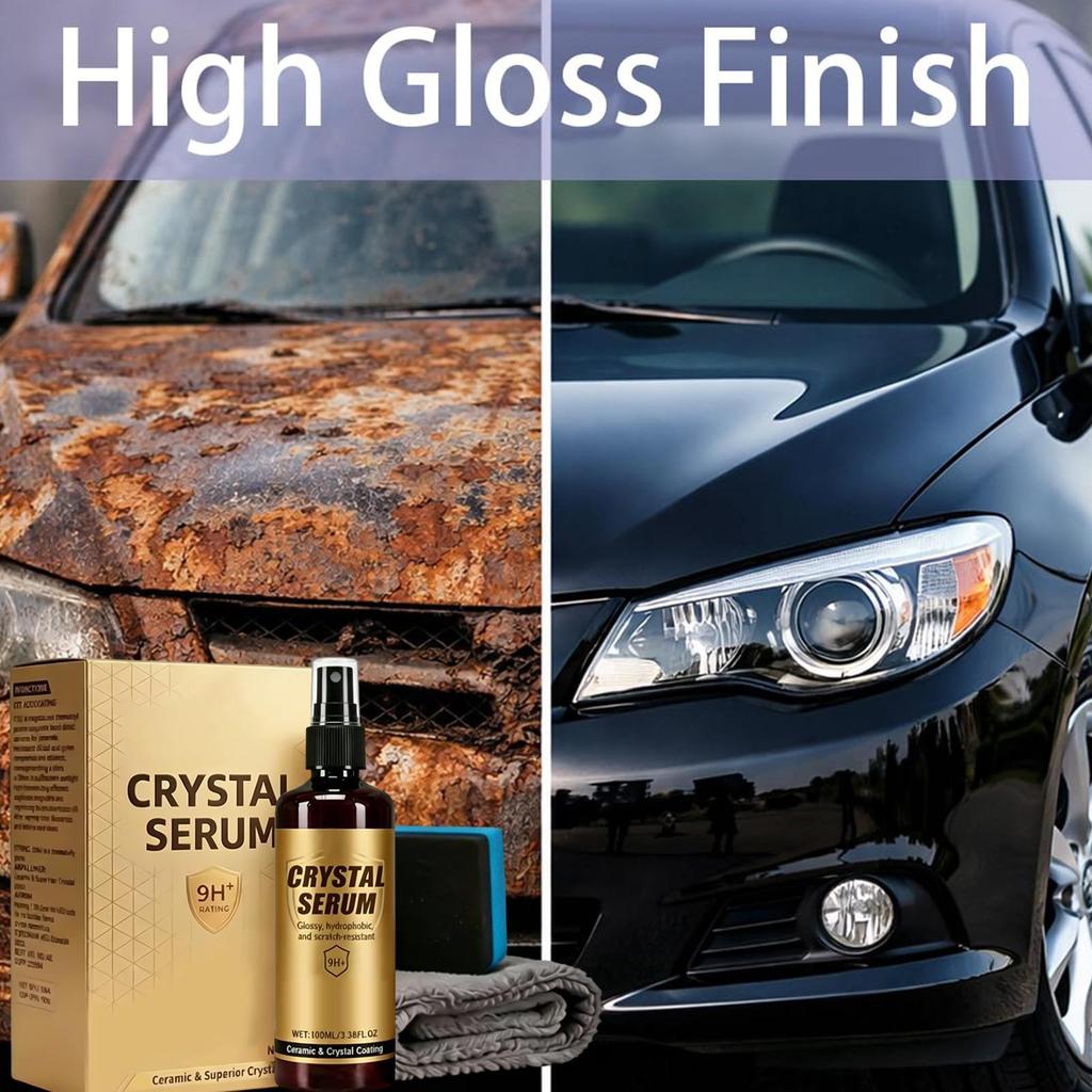 100ml Car Ceramic Coating Detailing Agent Car Ceramic Coating Spray with Sponge and Cloth for Automotive Truck SUV Garage