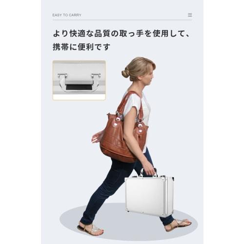 SGEBD Aluminum Alloy Toolbox, Storage Box [2024 Upgrade] with Removable Dividers, Multi-Function Toolbox, Aluminum with Lock, Attache Case, Valuables