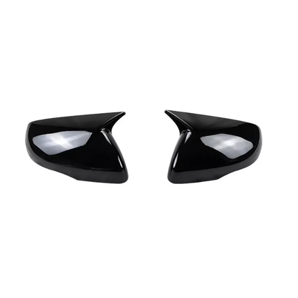 

For Ford Edge 2015- Car Rearview Side Mirror Cover Wing Cap Exterior Door Housing Shell Trim ABS Carbon Fiber/Gloss Black Gloss Black