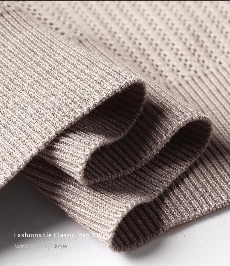 Men's Slim Fit Knit Cardigan with Stand Collar - 2025 Autumn/Winter Korean Style Fashion Trend Warm Sweater Jacket