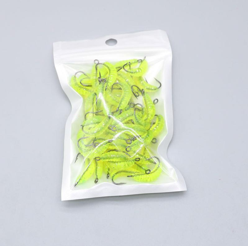 11PCS Soft bait set, realistic biomimetic, with hook, suitable for various freshwater fish