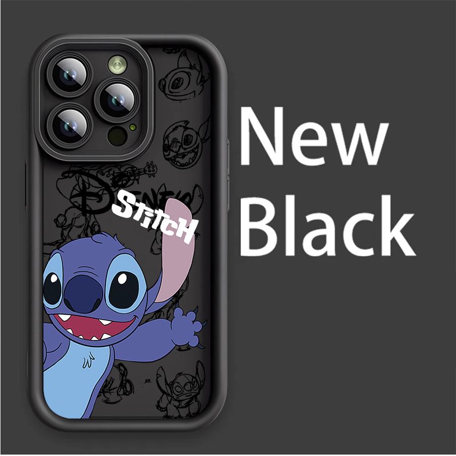 Cartoon Stitch Cool Phone Case for Apple iPhone 15 16 Pro Max 13 14 Plus 12 11 Pro Plus Matte