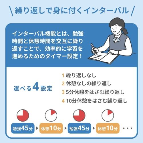 sology MIRAI TIMER Visual Timer for Learning, Clock & Timer, Shows Remaining Time, Interval Function, Alarm Clock, Silent, Perfect for Studying, Stren