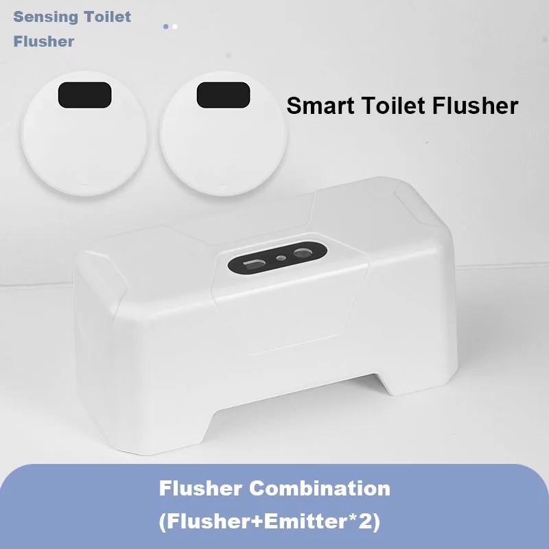 Automatic Toilet Flush Button Induction Toilet Flusher ExternalInfrared Flush KIT Smart Home Kit Smart Toilet Flushing Sensor