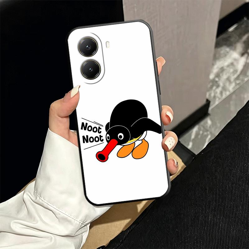 Cartoon P-Pingu Penguin Soft Phone Case for Xiaomi Poco X5 X6 X7 X8 Pro Max X3 F7 F8 Ultra M8 M7 M6 M5 Redmi 15 15C 14C 13C 12C