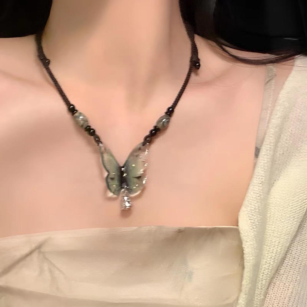 Tibetan Ancient Style Fringed Necklace Female Exotic Style Accessories Ethnic Style Retro Miao Neck Chain Jewelry