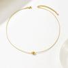 Ins Stainless Steel Heart Clavicle Chain, Minimal Titanium Steel Choker Necklace