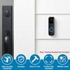 2Pcs New Doorbell Backplate Plastic Safe Doorbell Mounting Bracket with Screws for Home Office Apartment Dorm Not Block Doorbell