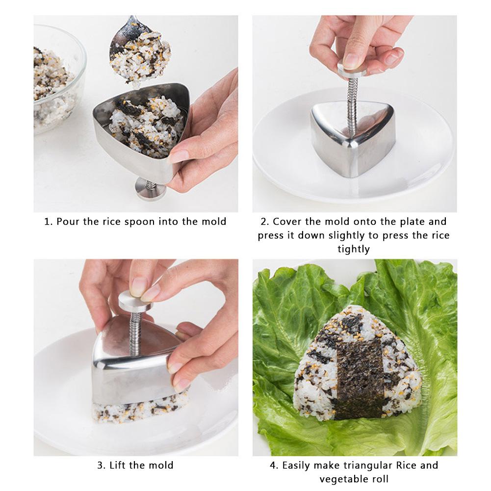Forma do Onigiri DIY Typ Prasowy Sprężynowy Szablon do Robienia Sushi Do Kuchni