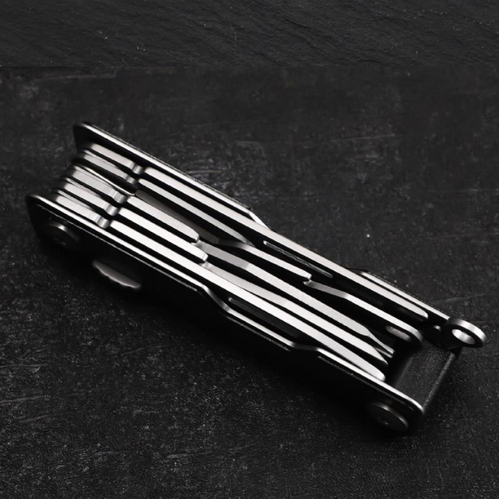Keychain Swiss Knife Multifunctional EDC Folding Army Knife Self-defense Emergency Combination Tool Pendant Screwdriver Scissors