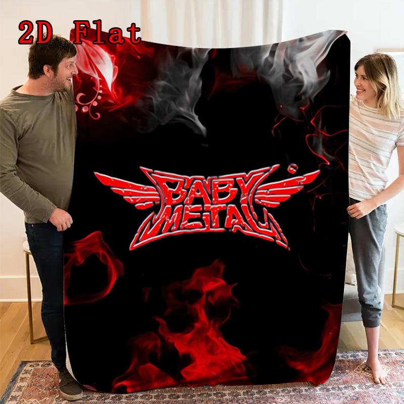 BABYMETAL 2D Flat Pattern Flannel Blanket High quality All Seasons Warmth and Comfort Perfect for Christmas Gifts.NMT0928023