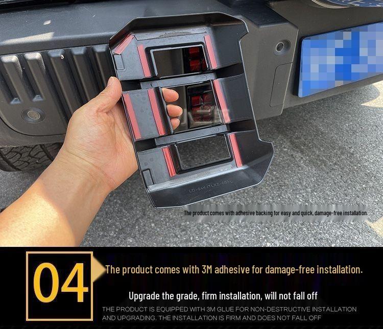Jietu Traveler Front & Rear Fog Light Decorative Frame: Mecha Upgrade for Cool Car Accessories