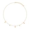 Delicate Silver Necklace with Flowers and Cubic Zirconia